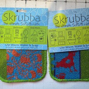 Wet-it! Skrubba 2-Pack Reusable Dish Scrubbers – Non-Scratch Scouring Pads